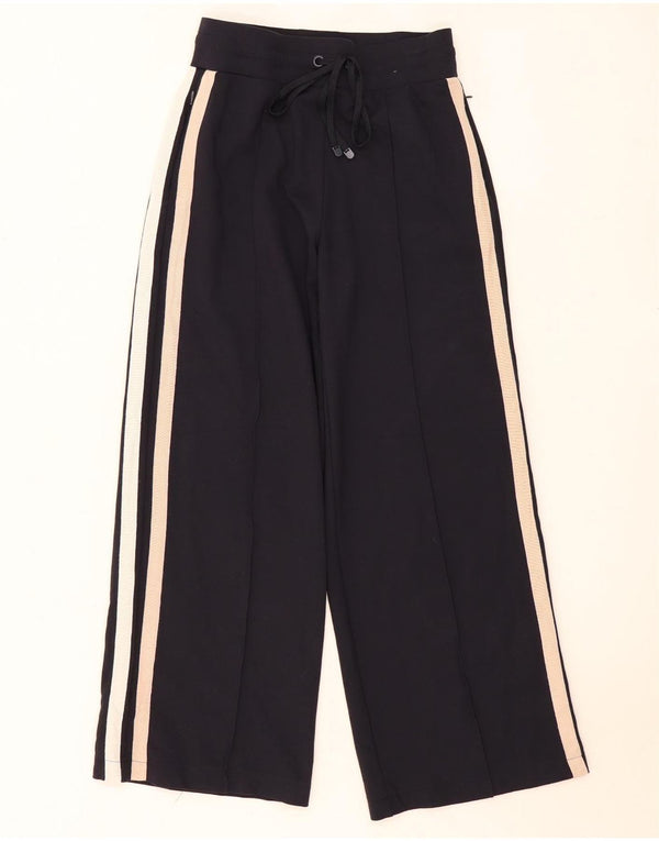 Pantaloni da tuta Capri da donna Marks & Spencer UK 8 Small Blu Navy