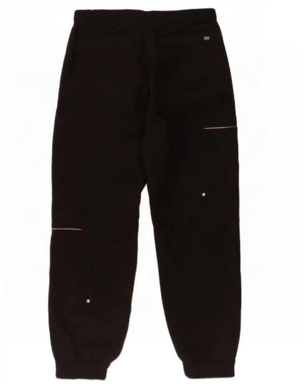 Pantaloni cargo da donna Zara Crop Joggers grandi W30 L26 neri