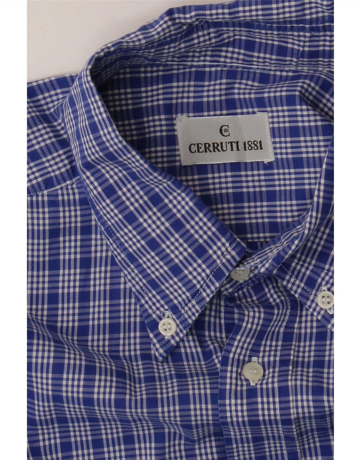 Camicia da uomo Cerruti 1881 XL a quadri blu