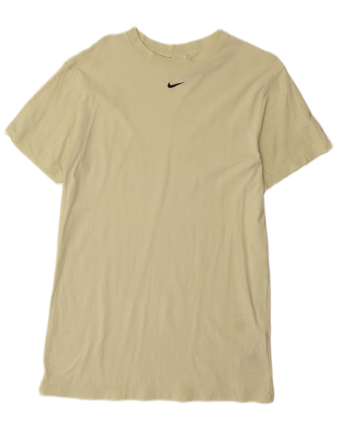 Abito t-shirt da donna NIKE UK 6 XS cotone giallo