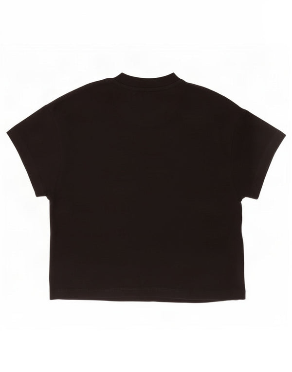 T-shirt corta da donna Lyle & Scott UK 6 XS cotone nero
