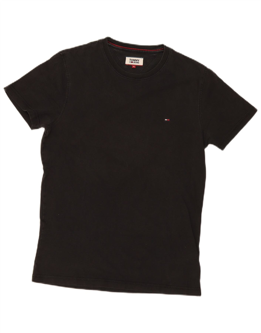 T-shirt da uomo Tommy Hilfiger Top in cotone nero medio