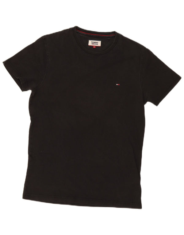 T-shirt da uomo Tommy Hilfiger Top in cotone nero medio