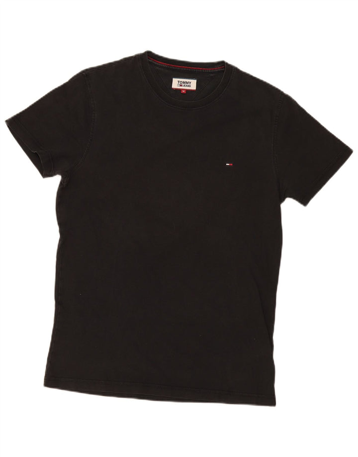 T-shirt da uomo Tommy Hilfiger Top in cotone nero medio