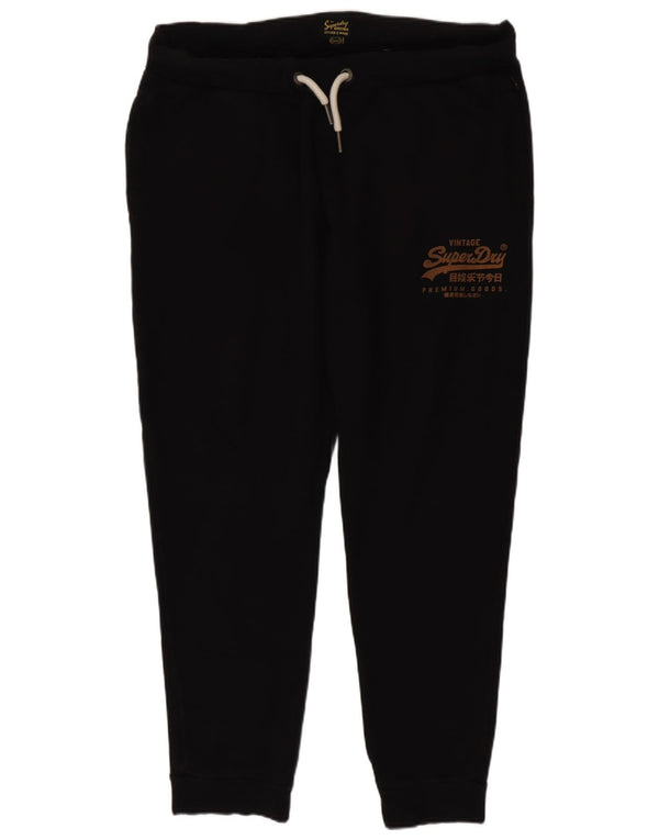 Pantaloni da tuta con grafica da uomo Superdry Joggers 2XL cotone nero