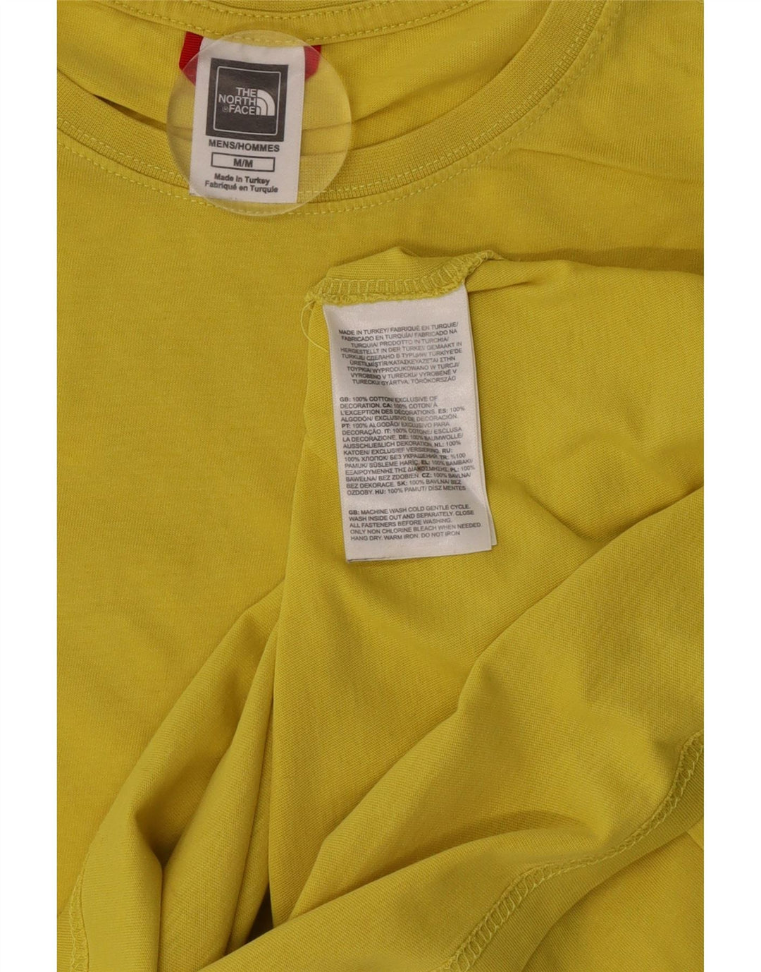 T-shirt grafica da uomo The North Face Top in cotone giallo medio