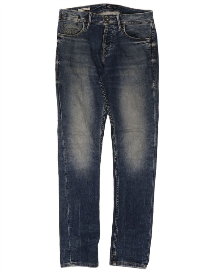 JACK & JONES Jeans Tim Slim da uomo W30 L34 cotone blu
