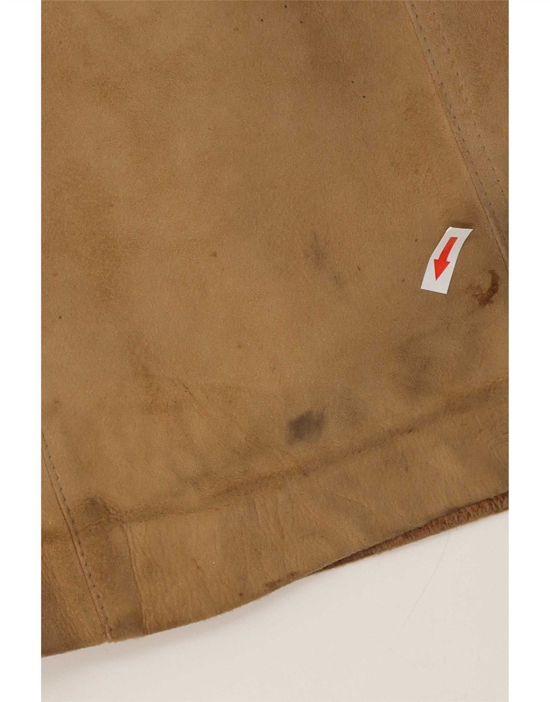 Cappotto in shearling vintage da donna UK 14 in pelle beige medio