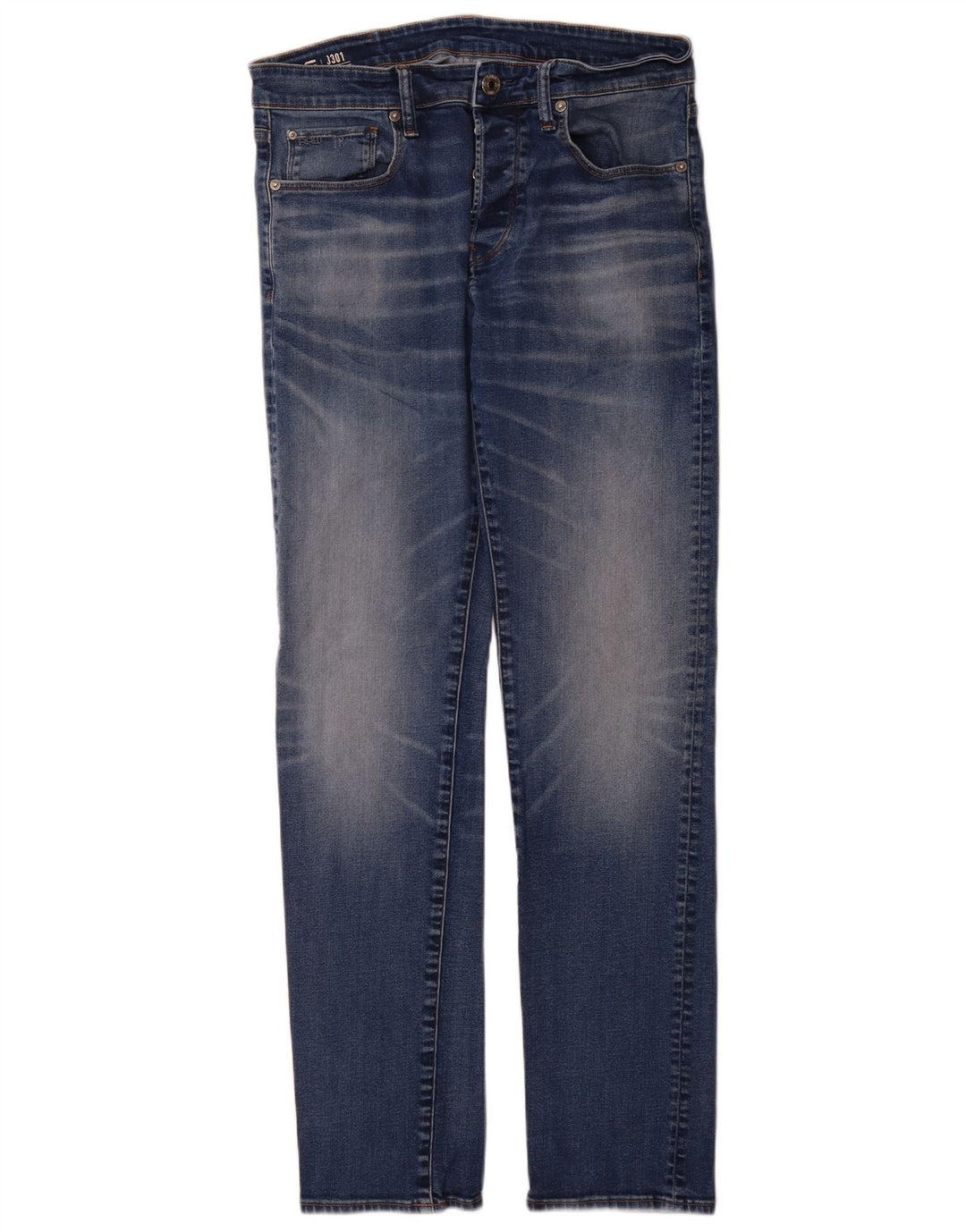 Jeans slim da uomo G-Star 3301 W33 L34 Blu