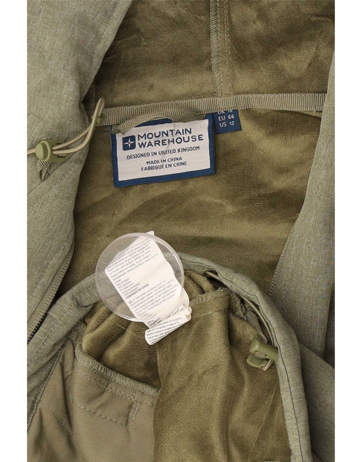 Giacca a vento con cappuccio da donna Mountain Warehouse UK 16 Large Verde