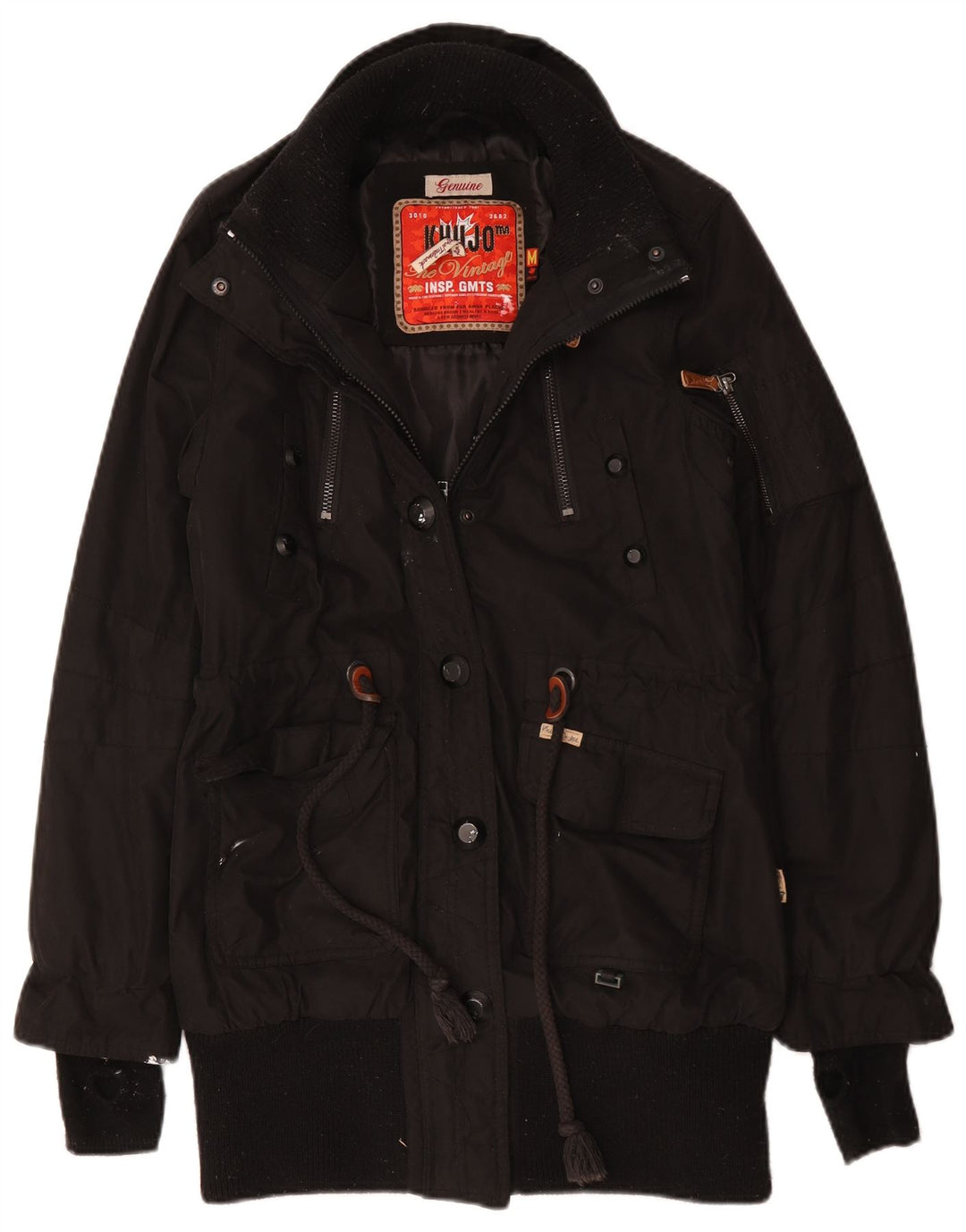 Giacca parka da donna KHUJO UK 14 poliestere nero medio
