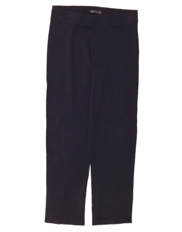 Pantaloni da tuta da donna Marks & Spencer UK 14 Large W34 L30 Blu navy