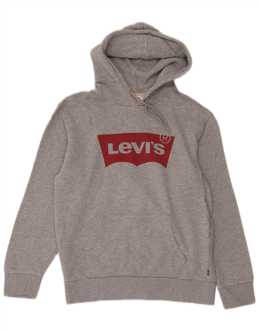Maglione con cappuccio grafico da uomo LEVI'S in cotone grigio medio