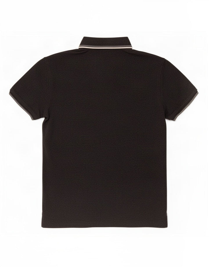 Polo da uomo Penguin in cotone grigio medio