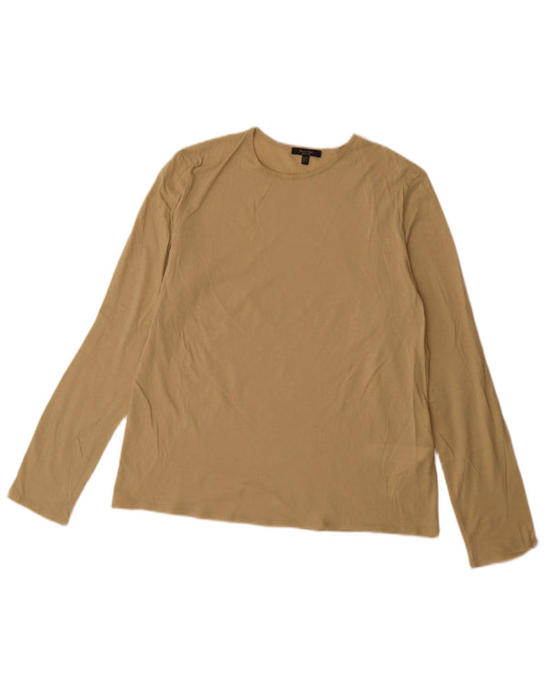 Maglia da donna a maniche lunghe Massimo Dutti UK 14 Cotone beige medio