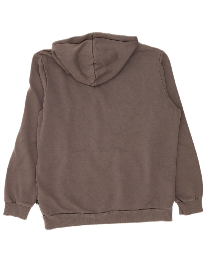 Felpa con cappuccio grafica da uomo Puma in cotone grigio medio