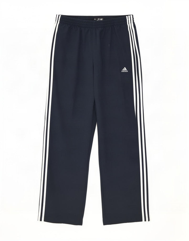 Pantaloni da tuta Adidas Clima 365 da uomo medio poliestere blu navy