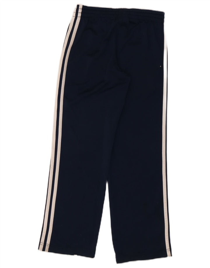 Pantaloni della tuta da ragazzo Adidas 9-10 anni in poliestere blu navy