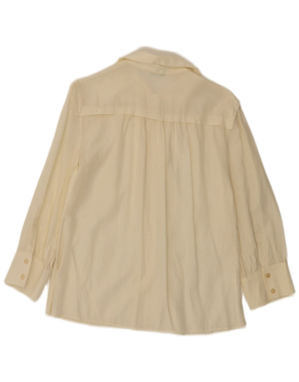 Camicetta da donna Benetton UK 14 grande bianco sporco