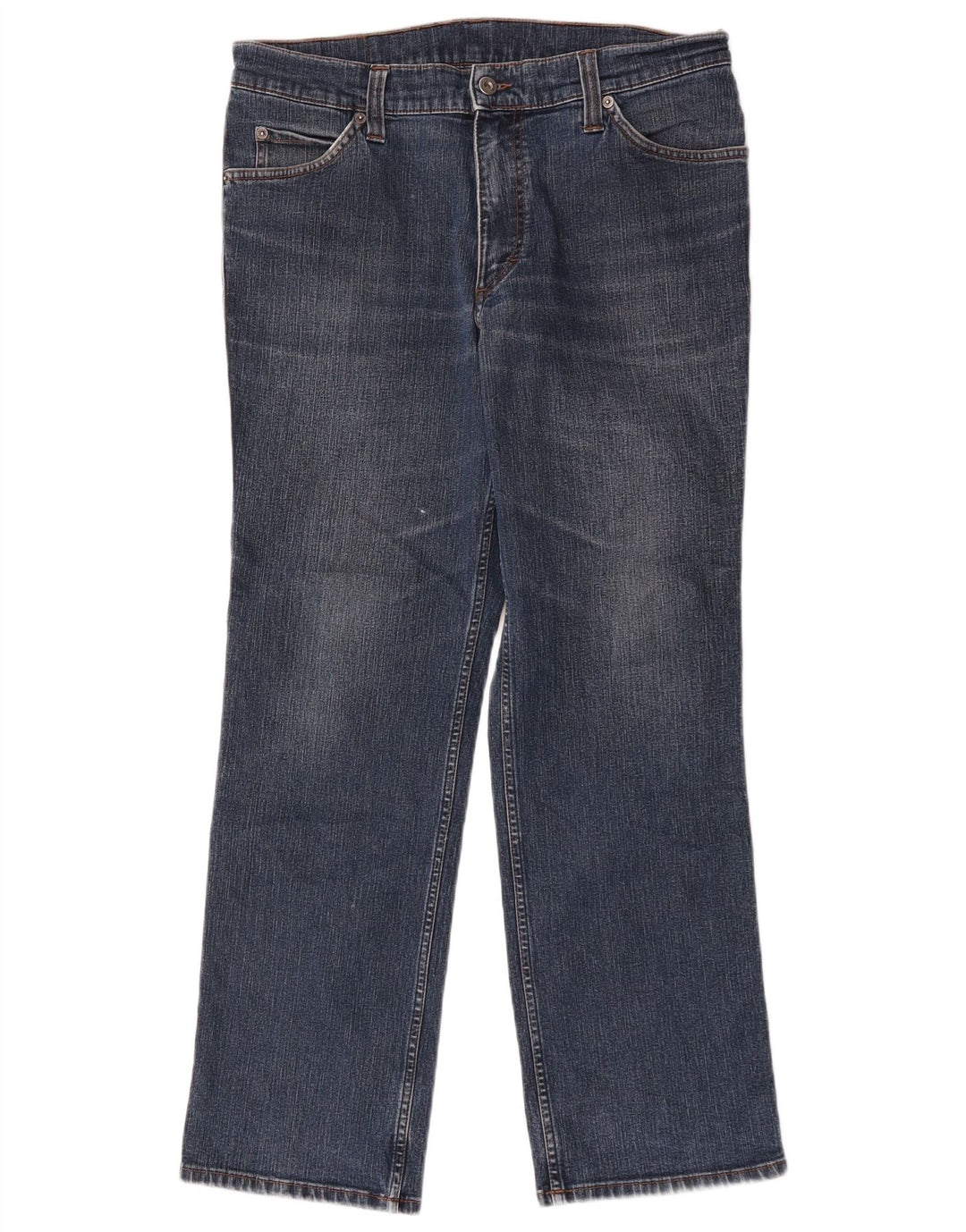 Jeans dritti da uomo Mustang W35 L30 in cotone blu navy