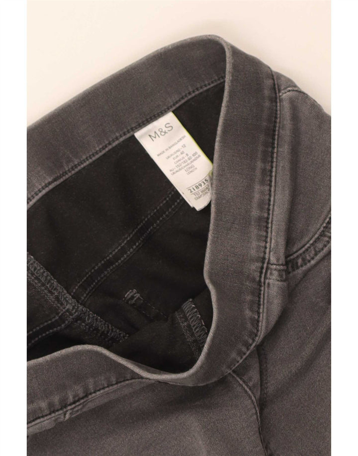 Jeans Jeggings da donna Marks & Spencer UK 12 Medio W30 L28 Cotone grigio
