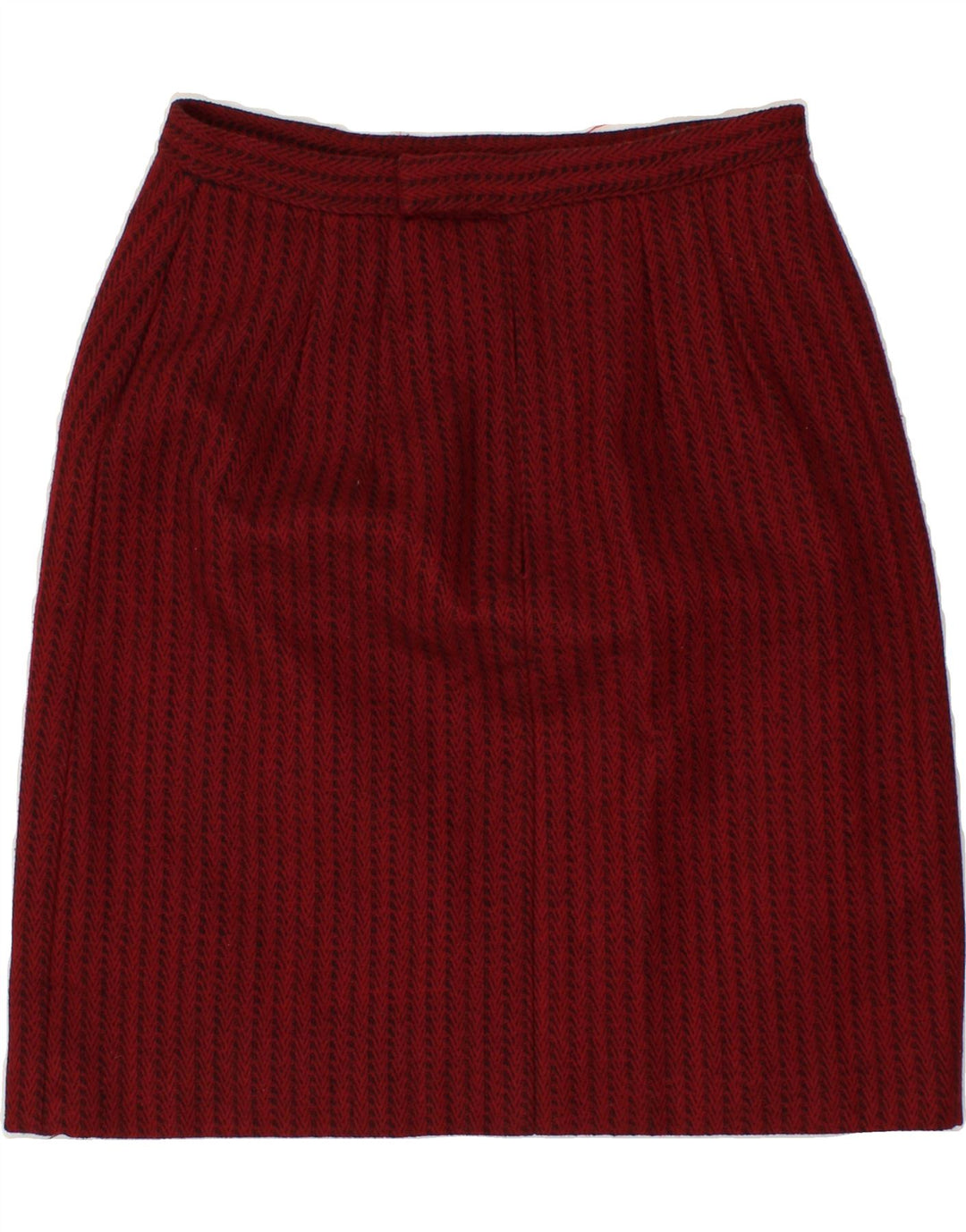 VINTAGE Womens Abstract Pattern Pencil Skirt W30 Medium  Red Vintage Vintage and Second-Hand Vintage from Messina Hembry 