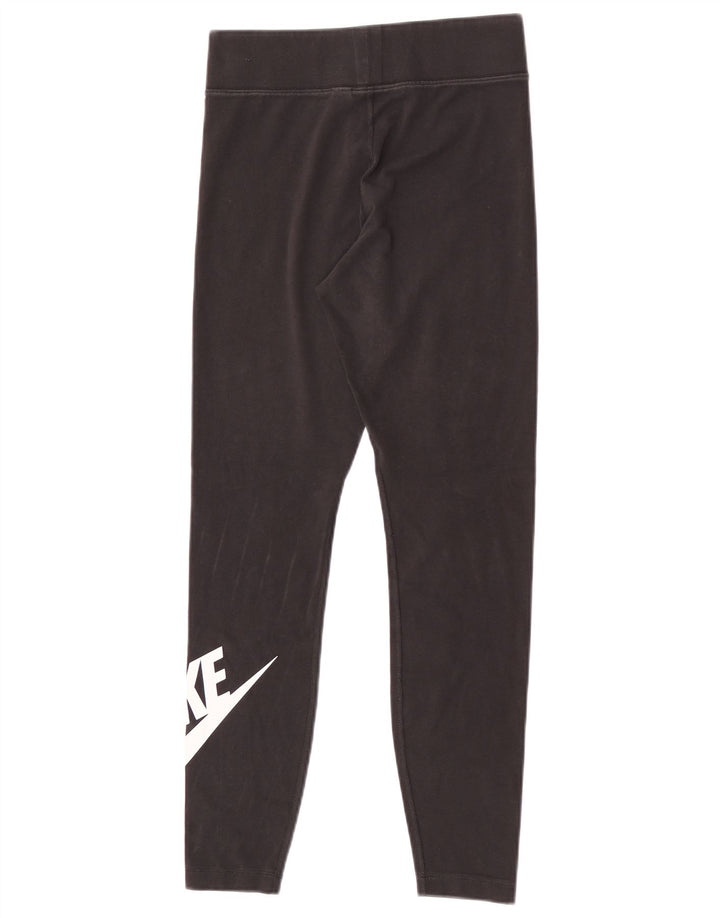 Leggings grafici da donna Nike UK 12 cotone medio nero
