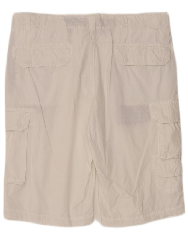Pantaloncini cargo da uomo Daniel Hechter W36 grandi in cotone bianco