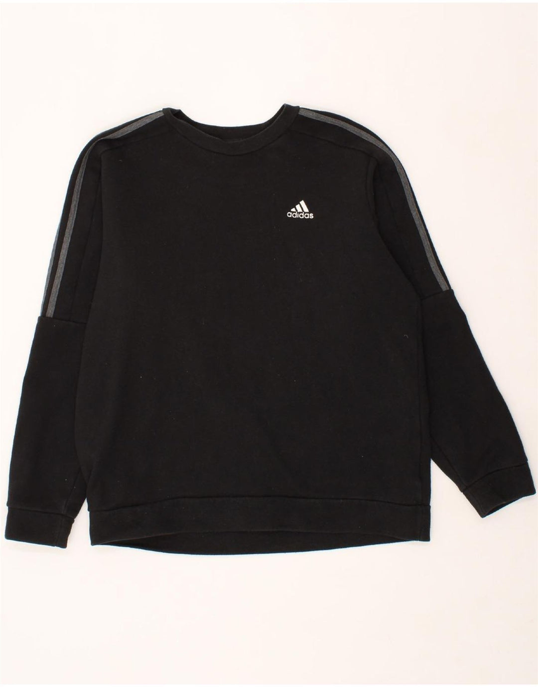 ADIDAS Mens Sweatshirt Jumper Medium Black Cotton Vintage Adidas and Second-Hand Adidas from Messina Hembry 