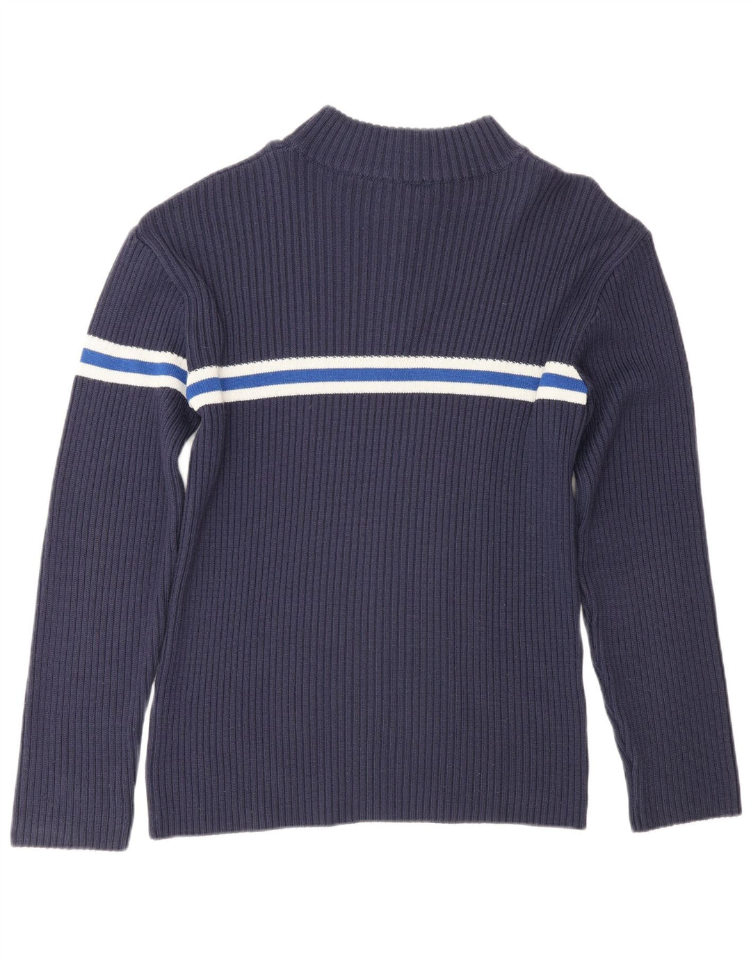 Maglione Fila da uomo con zip e collo IT 50 medio a righe blu navy