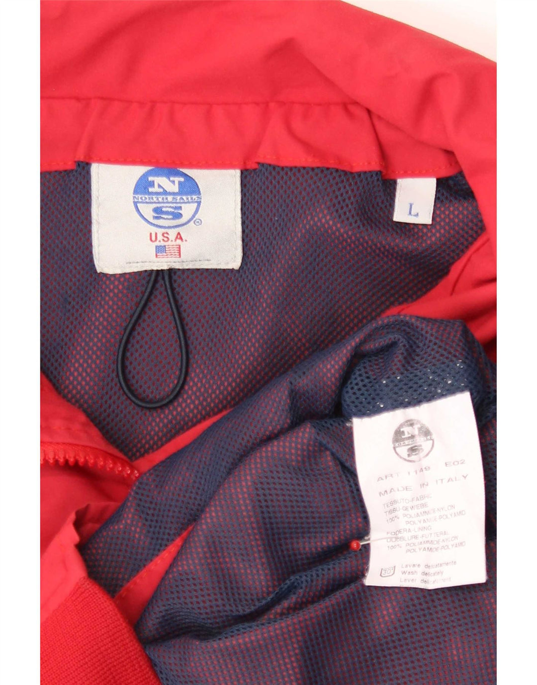 Giubbotto bomber da uomo North Sails UK 40 Large rosso in poliammide