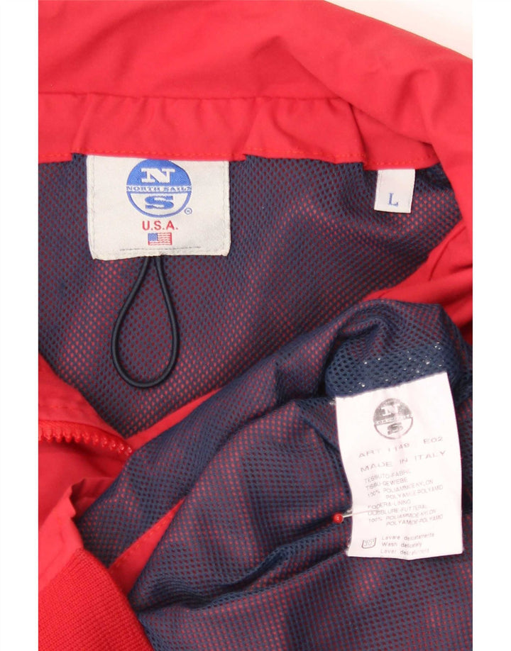 Giubbotto bomber da uomo North Sails UK 40 Large rosso in poliammide