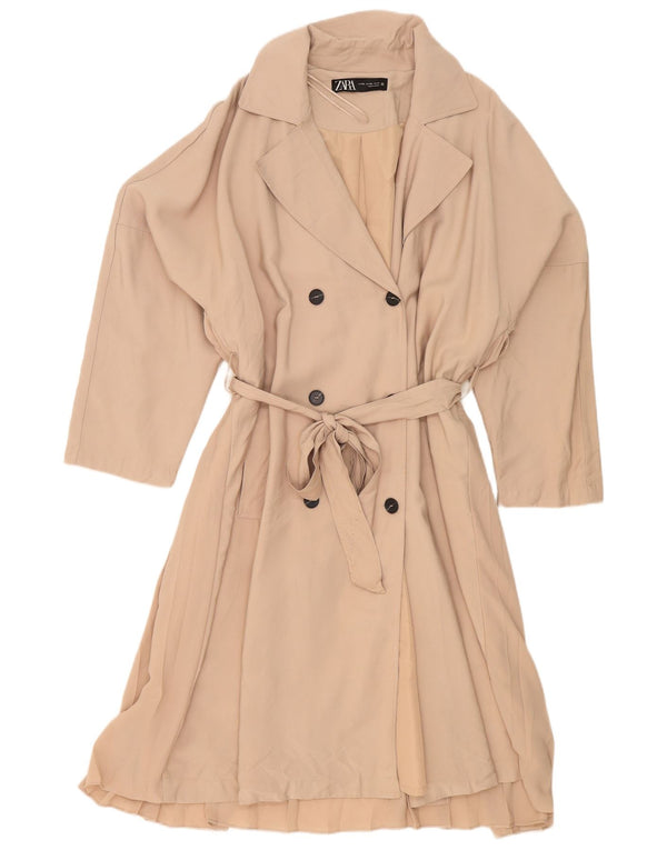 Trench da donna Zara UK 20 2XL Poliestere beige