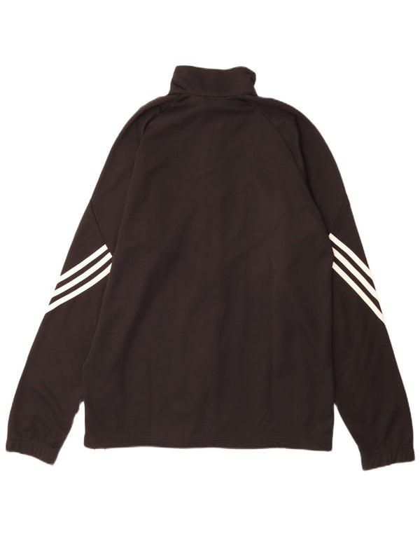 Giacca da allenamento Adidas Climalite da uomo, media, in poliestere nero