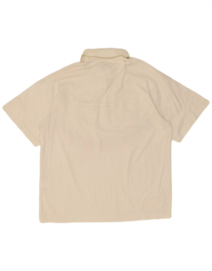 Polo da donna Ellesse IT 44 cotone floreale bianco medio