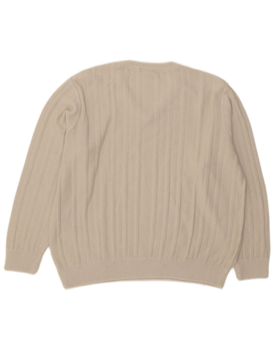 Maglione da uomo con scollo a V Marks & Spencer grande acrilico beige