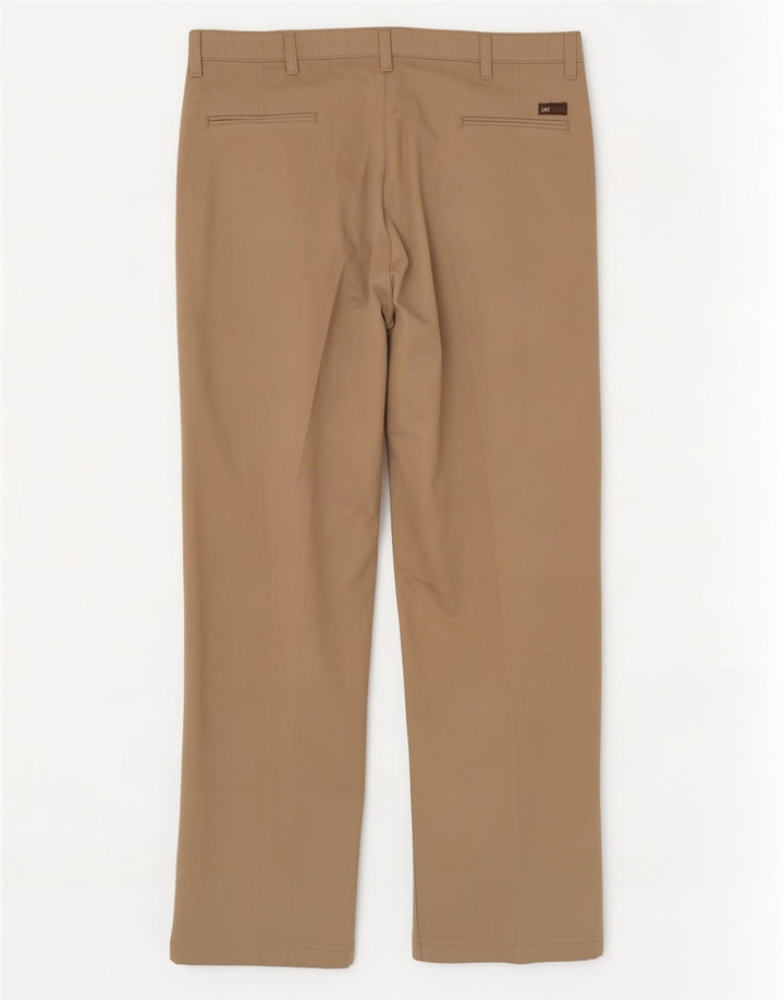 Pantaloni chino su misura da uomo Lee W38 L32 in cotone beige