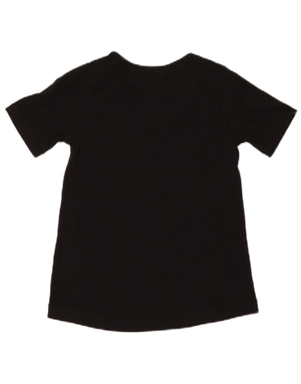 T-shirt da donna CHAMPION Top UK 6 XS cotone nero
