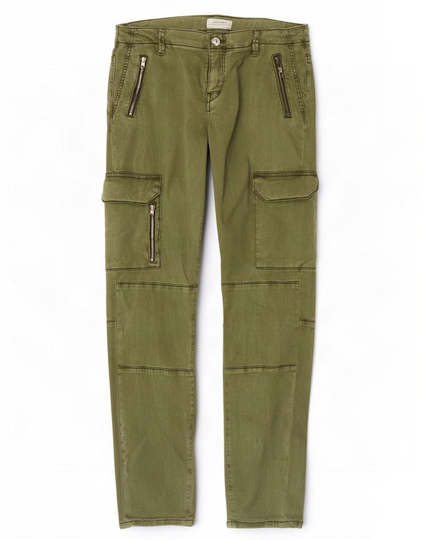Pantaloni cargo slim da donna Zara EU 38 piccoli W28 L28 verdi