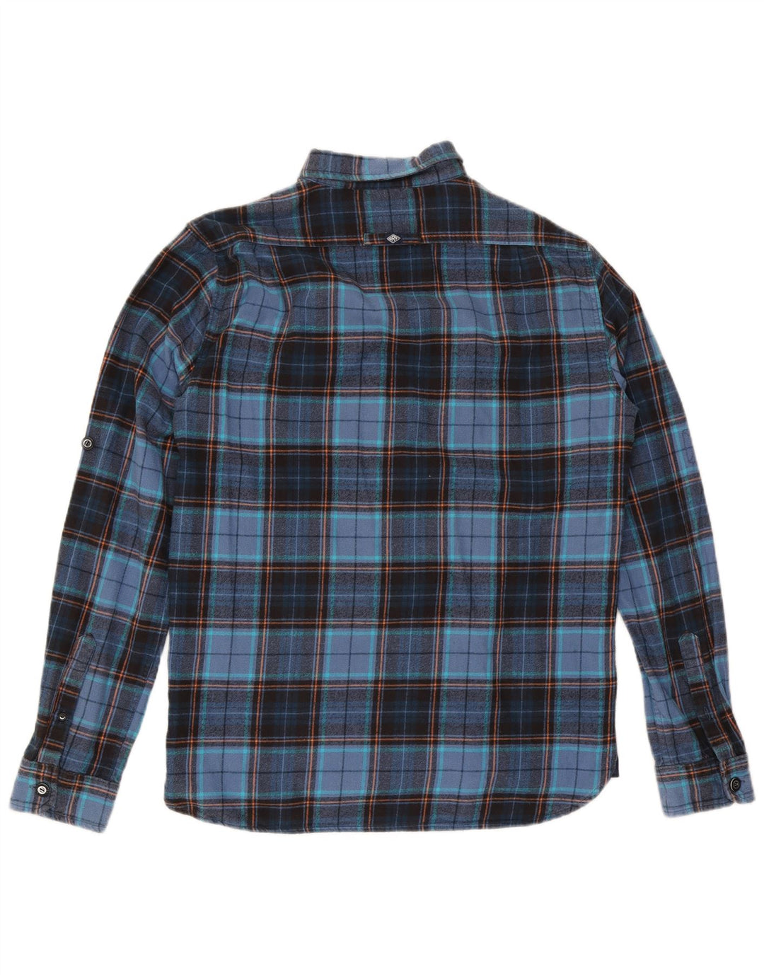 Camicia da uomo in flanella Superdry XL in cotone a quadri blu navy