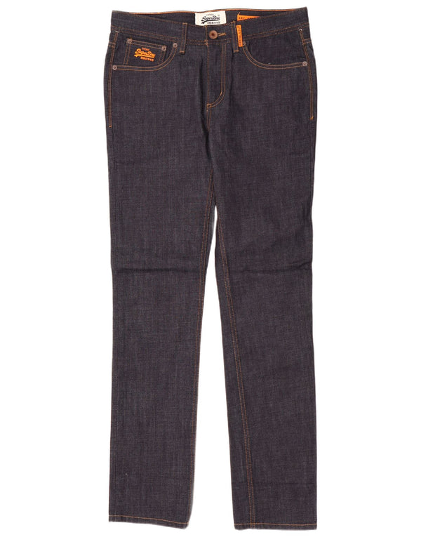 Jeans skinny da uomo Superdry W32 L32 cotone blu navy
