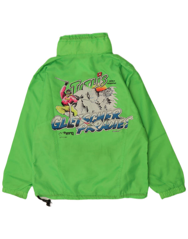 Giacca da sci da uomo con pullover grafico Chamonix, verde medio, sportivo in poliestere