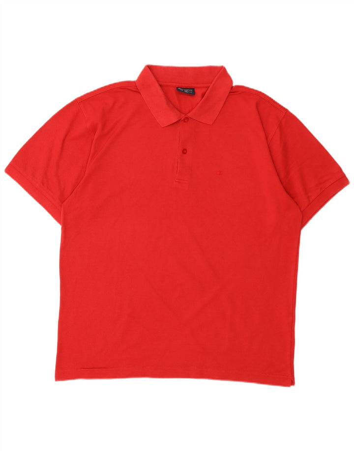 Polo da uomo CHAMPION grande in cotone rosso
