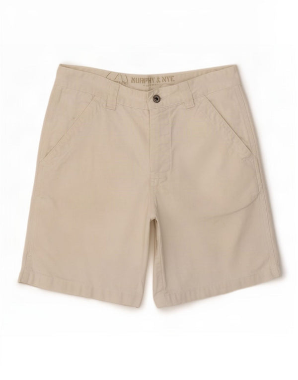 Pantaloncini chino da uomo Murphy & Nye W33 cotone bianco sporco medio
