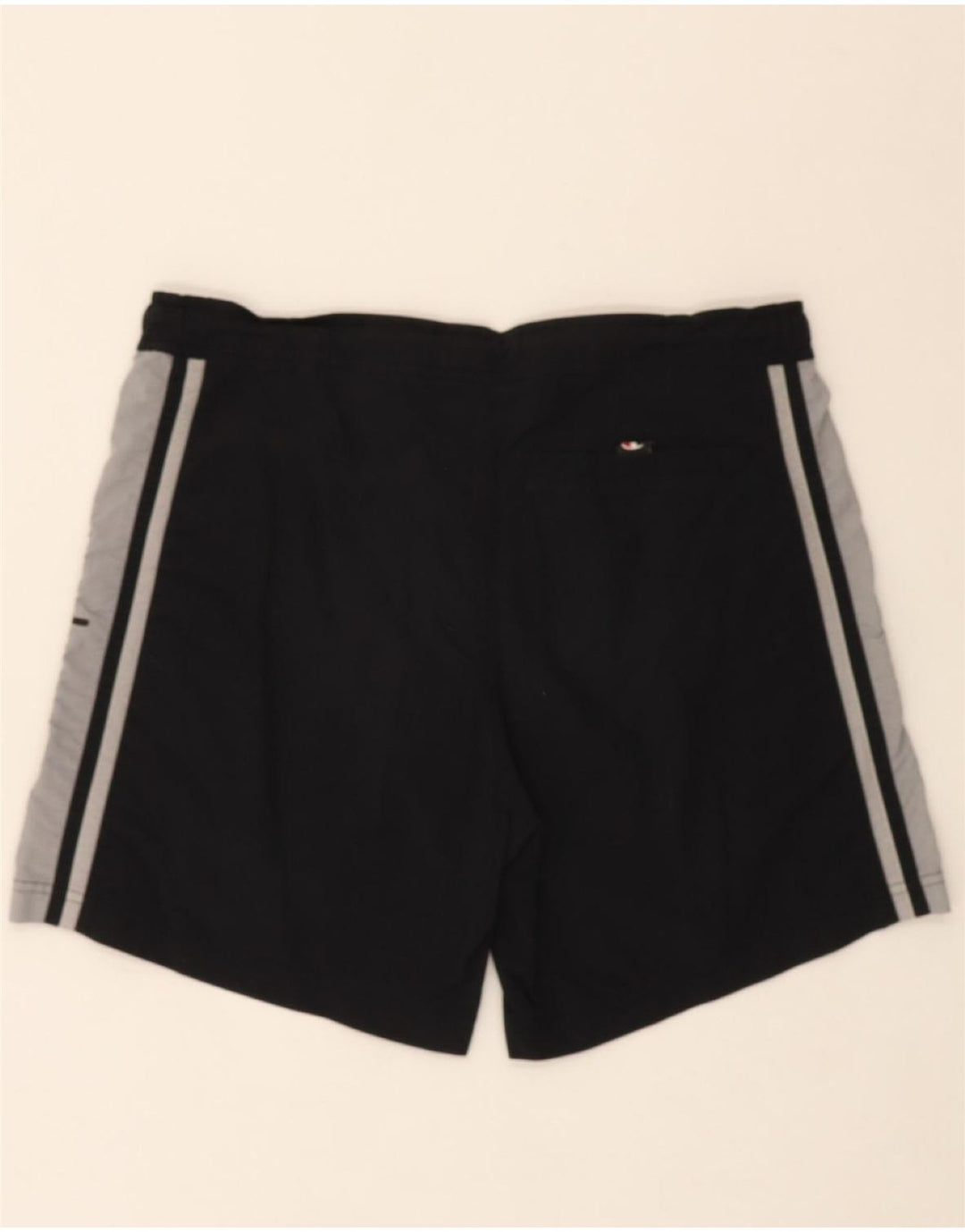 CHAMPION Mens Graphic Chino Shorts Medium W32 Black Colourblock Polyamide Vintage Champion and Second-Hand Champion from Messina Hembry 