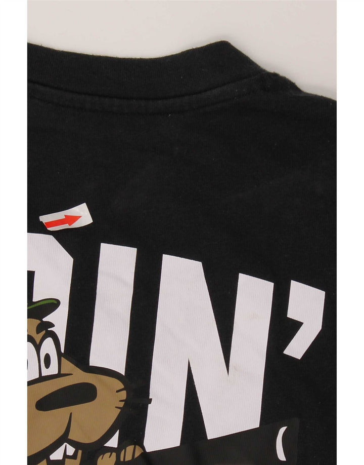 T-shirt grafica da uomo Under Armour Top in cotone nero medio