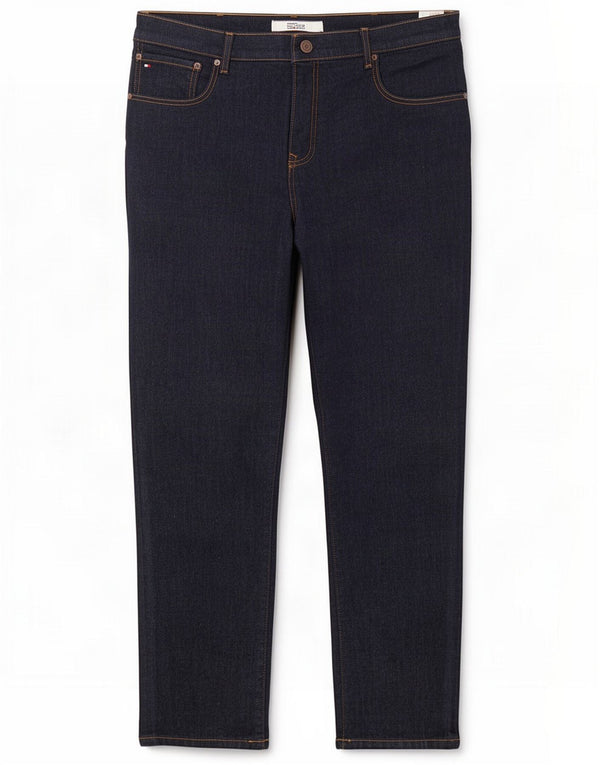 Tommy Hilfiger Jeans dritti da uomo W38 L34 Blu navy Cotone