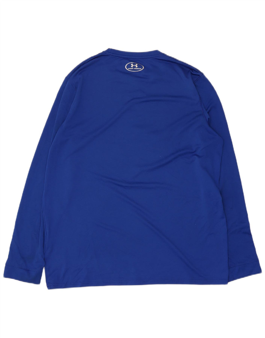UNDER ARMOUR Top da uomo con grafica Heat Gear a maniche lunghe in poliestere blu medio