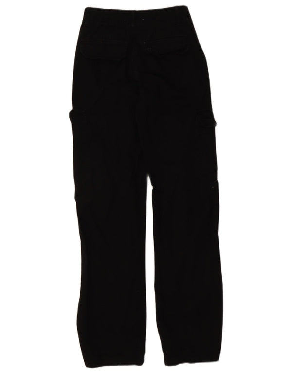 Pantaloni cargo dritti da donna Zara EU 32 2XS W22 L29 cotone nero