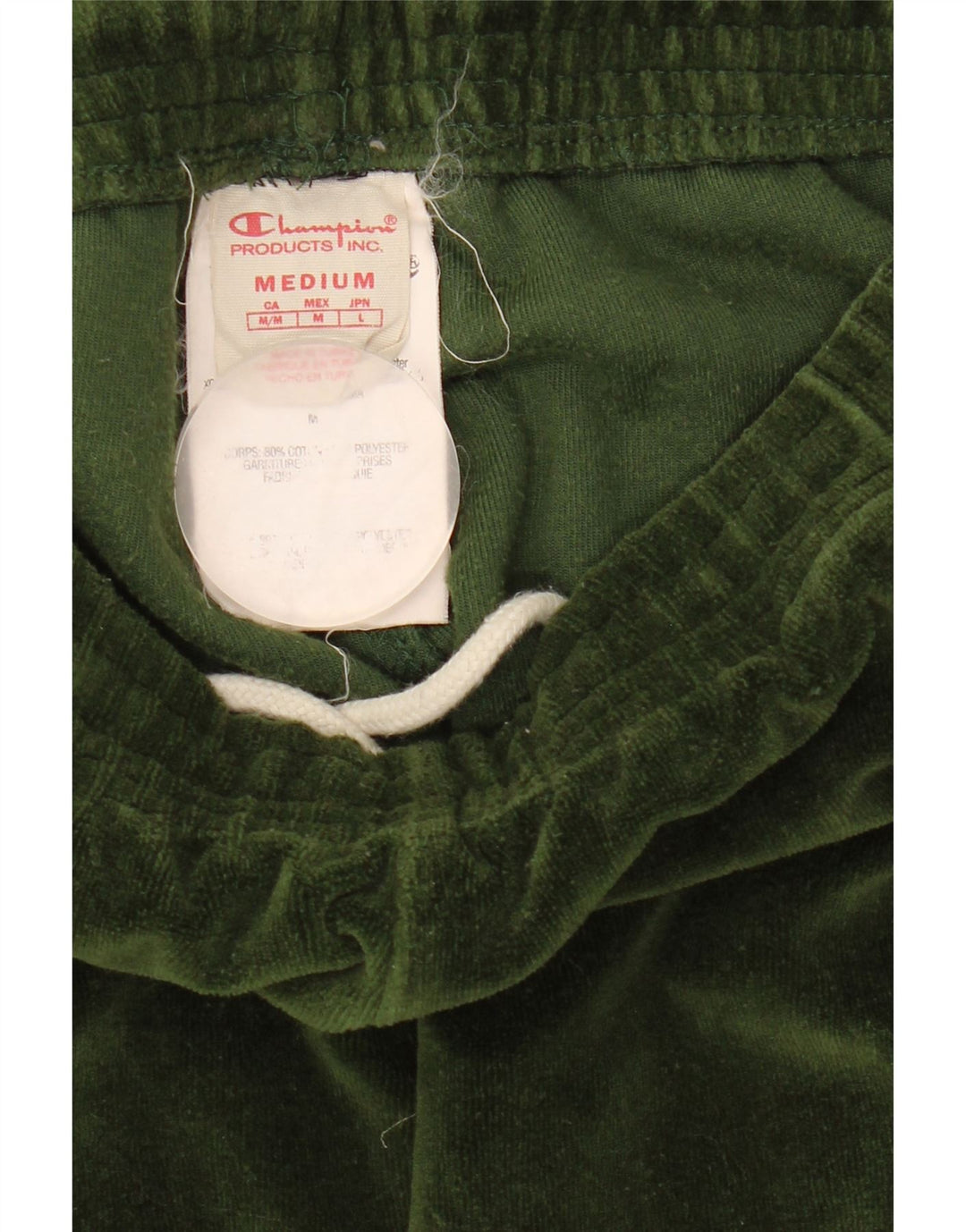 Pantaloni da tuta in velluto da donna Champion, pantaloni da jogging, cotone verde medio